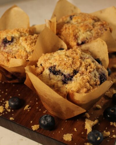 Blueberry Muffin with Crumble Topping