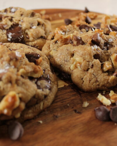 Brown Butter Triple Chocolate Chunk Walnut Cookie